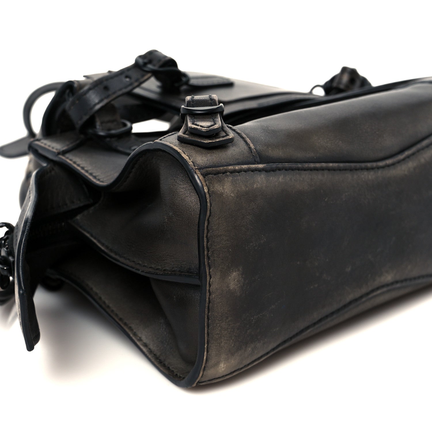 Balenciaga Used Calfskin Black Hardware Mini Neo Classic City Black 9 of 11