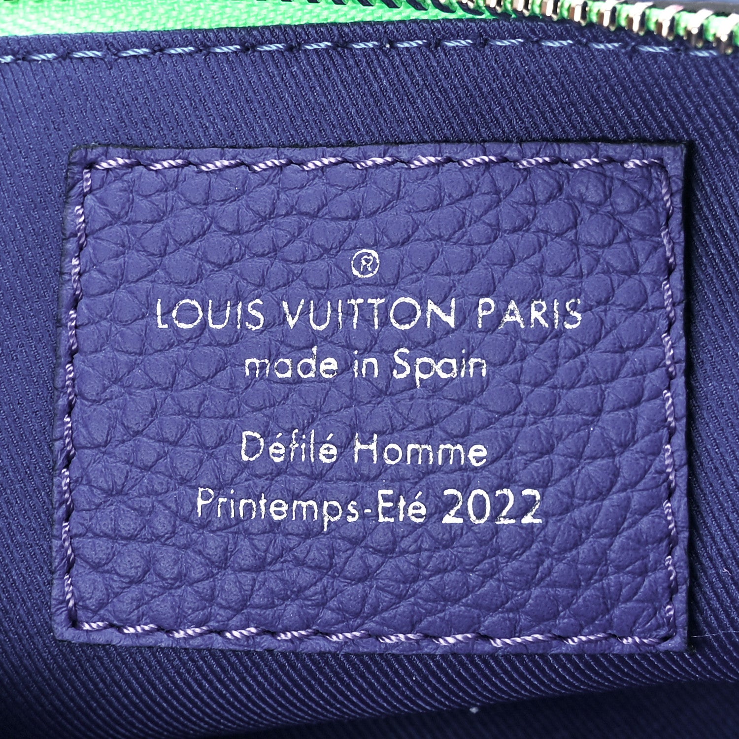 Louis Vuitton Taurillon Illusion Trio Pouch Bleu Rose 6 of 12