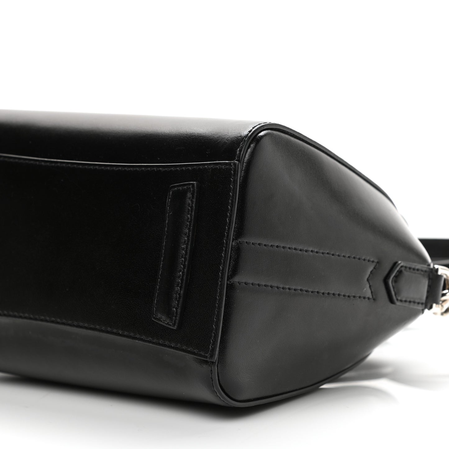 Shiny Lord Calfskin Mini Antigona Black