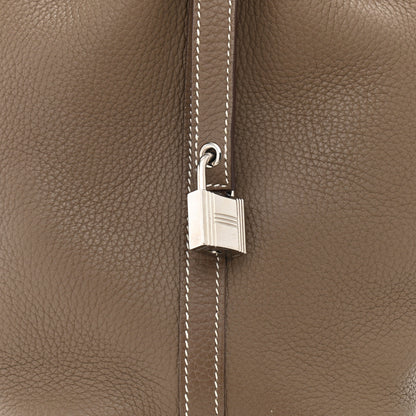 Hermes Taurillon Clemence Picotin Lock 18 PM Etoupe 8 of 11