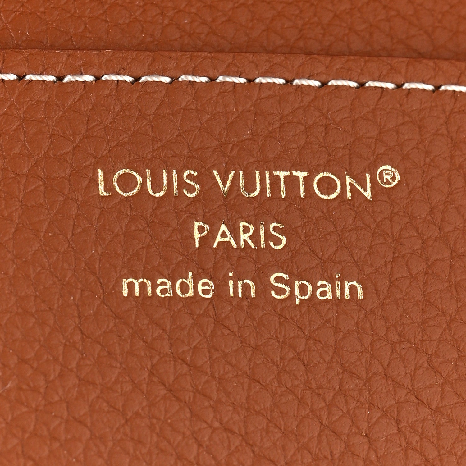 Louis Vuitton Grained Calfskin Low Key Compact Wallet Cognac 6 of 6