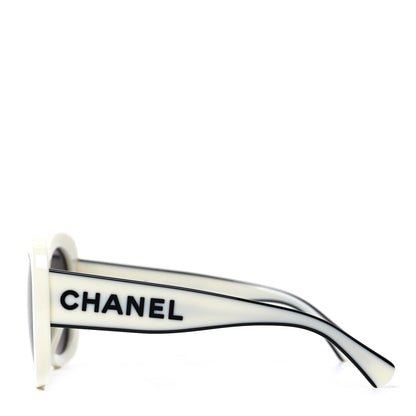 Chanel Acetate Sunglasses 71414A White 3 of 7