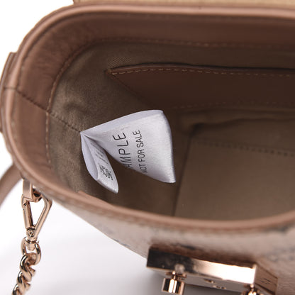 MCM Metallic Visetos Mini Soft Berlin Crossbody Champagne 6 of 9