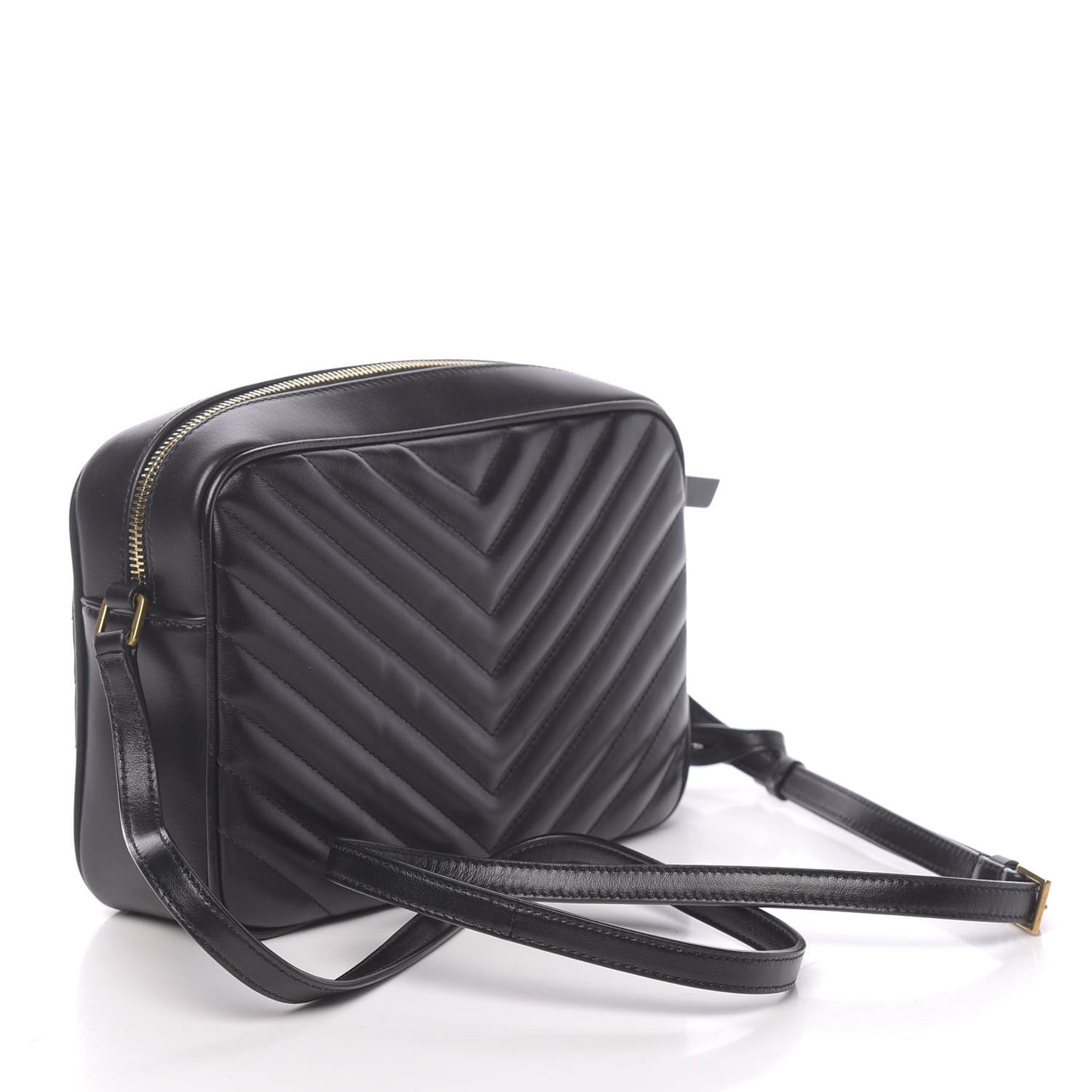 Calfskin Matelasse Monogram Lou Camera Bag Black