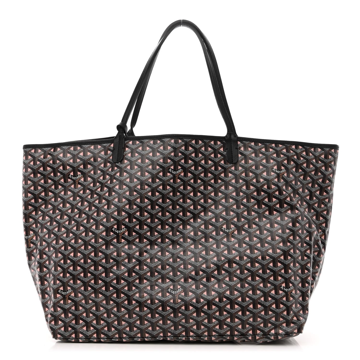Goyard Goyardine Saint Louis Claire Voie GM Black Pink 3 of 14