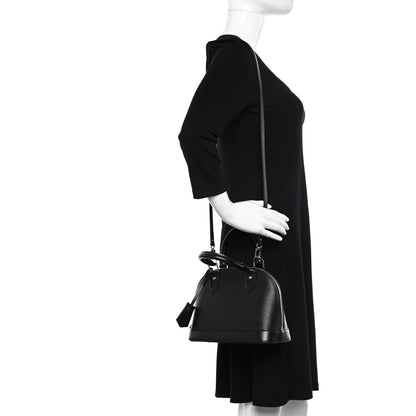 Louis Vuitton Epi Alma BB Black 2 of 10
