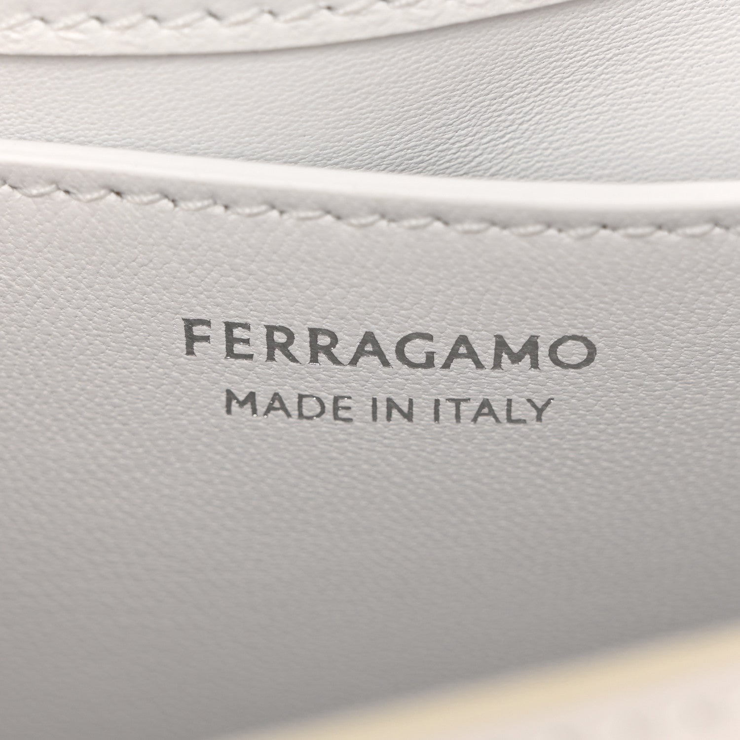 Salvatore Ferragamo Brushed Calfskin Mini Geometric Prisma Shoulder Bag Optic White 6 of 11