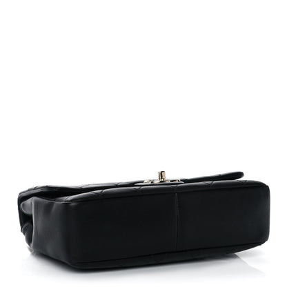 Chanel Lambskin Quilted Resin Bi-Color Chain Flap Bag Black 3 of 14