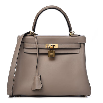 Hermes Swift Kelly Retourne 25 Gris Asphalte 1 of 38