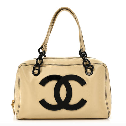 Chanel Caviar Bekko Chain CC Bowler Beige 1 of 10