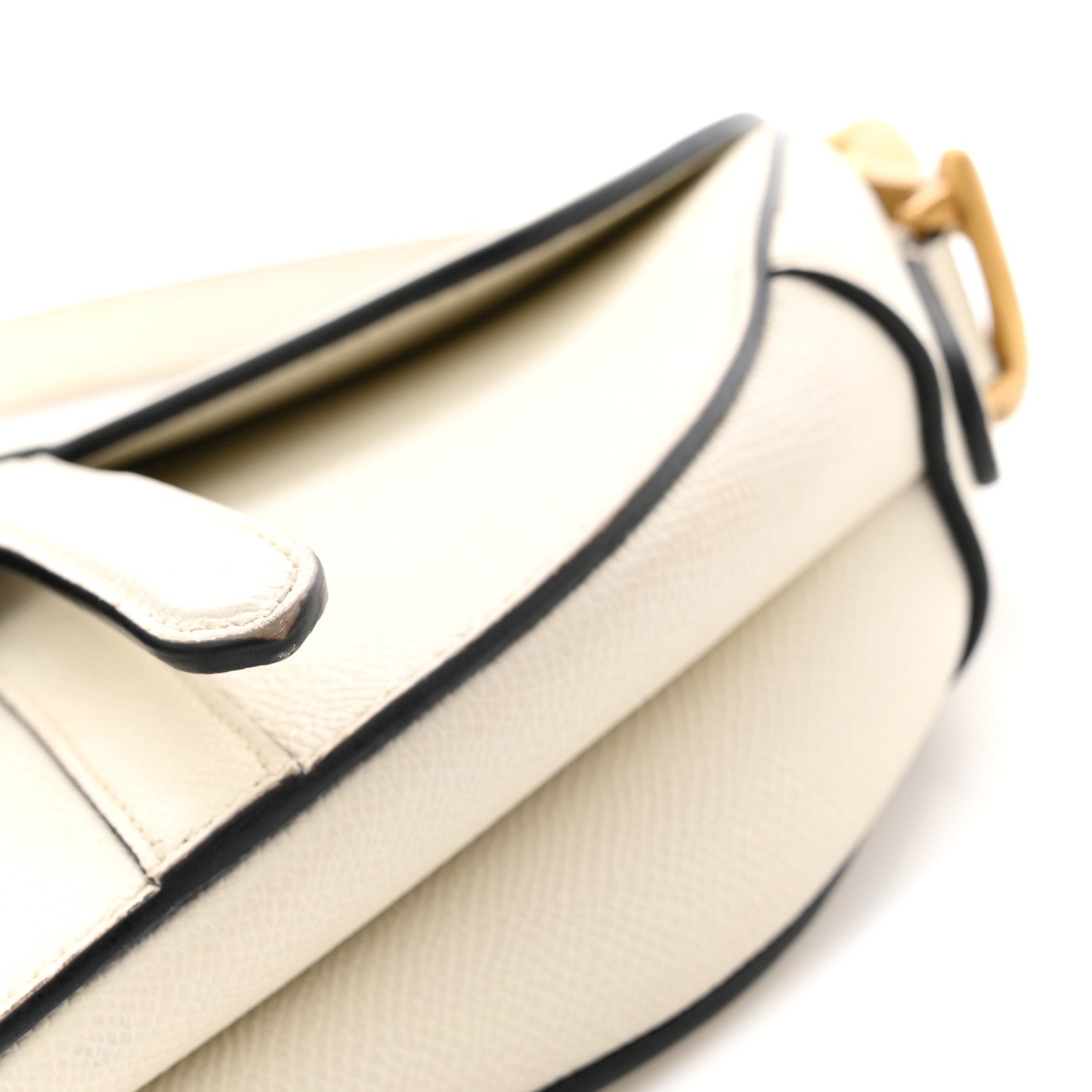 Christian Dior Grained Calfskin Saddle Bag With Strap Latte 12 of 13