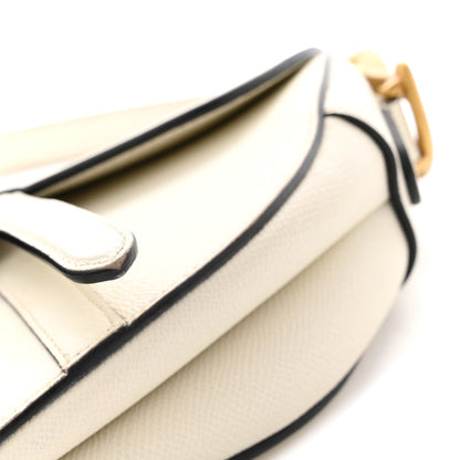 Christian Dior Grained Calfskin Saddle Bag With Strap Latte 12 of 13