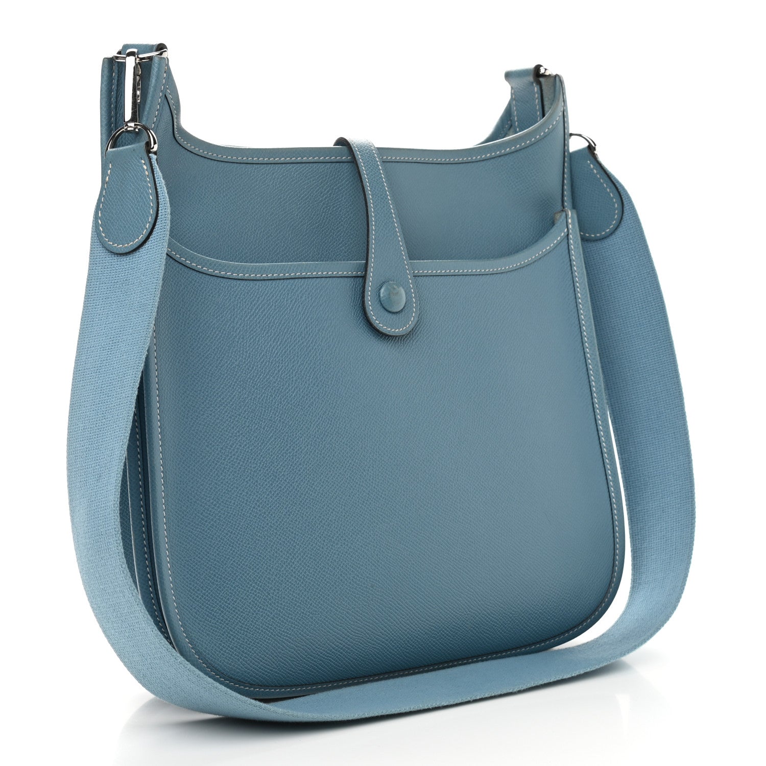 Hermes Epsom Evelyne II PM Blue Jean 2 of 8