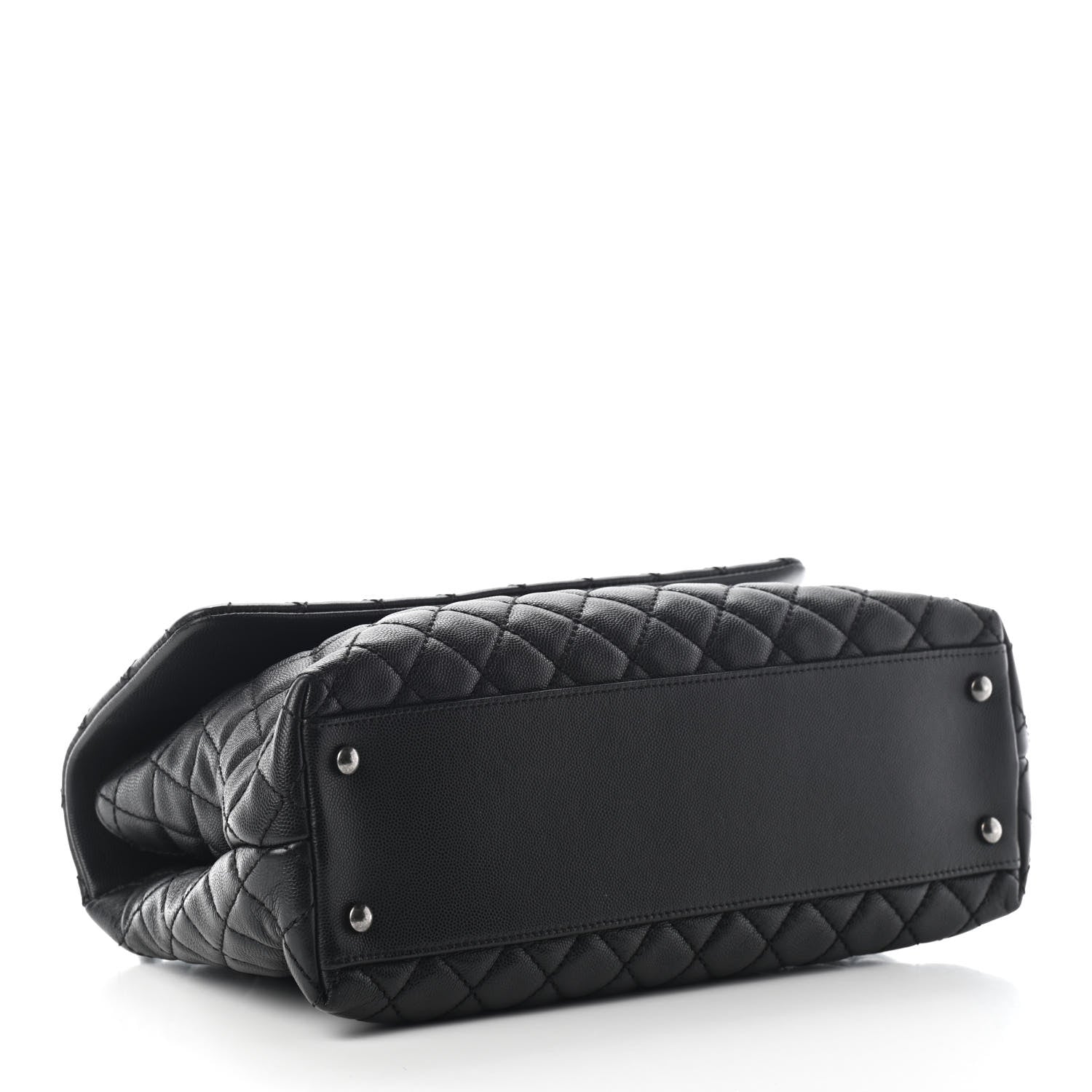 Chanel Caviar Quilted Medium Coco Handle Flap Black 4 of 9