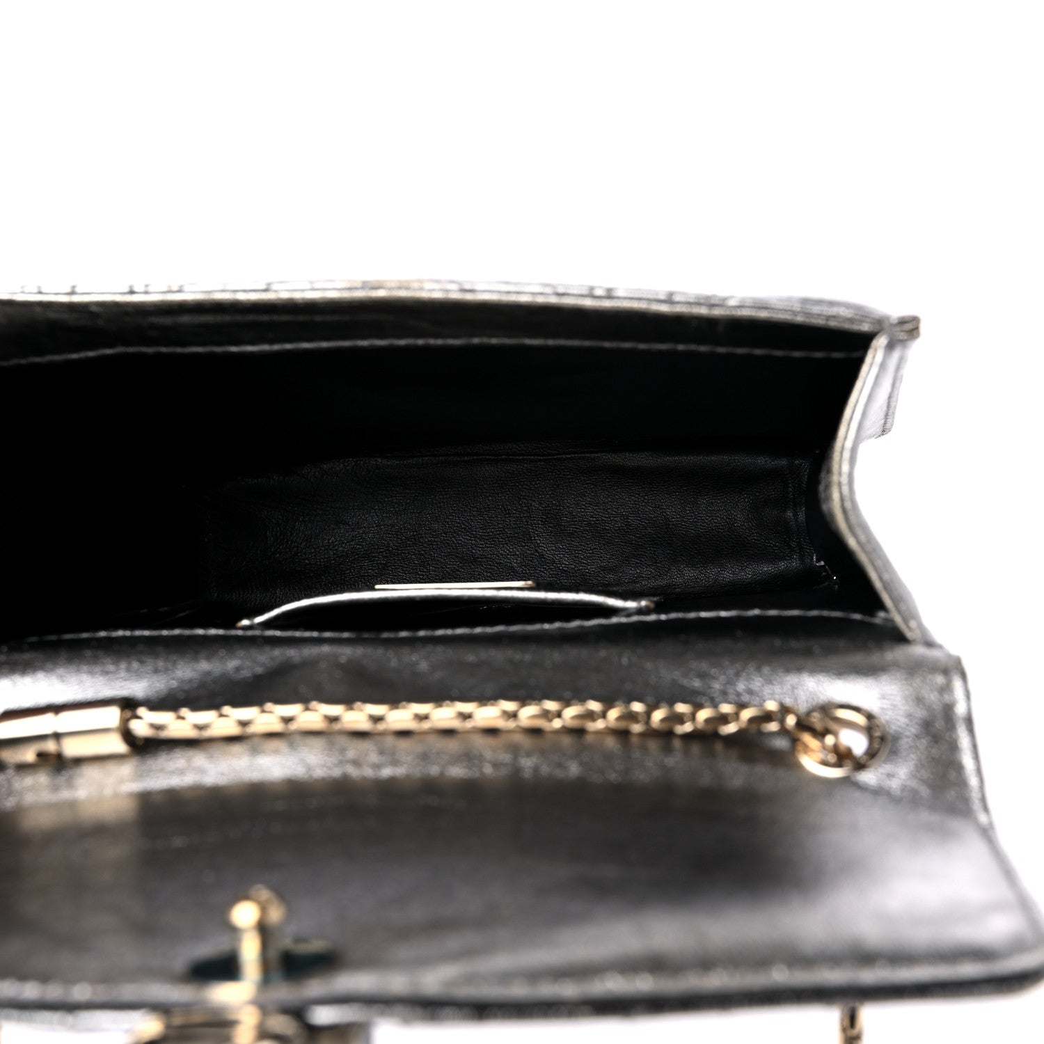 Bulgari Metallic Calfskin Quilted Serpenti Forever Shoulder Bag Silver 6 of 15