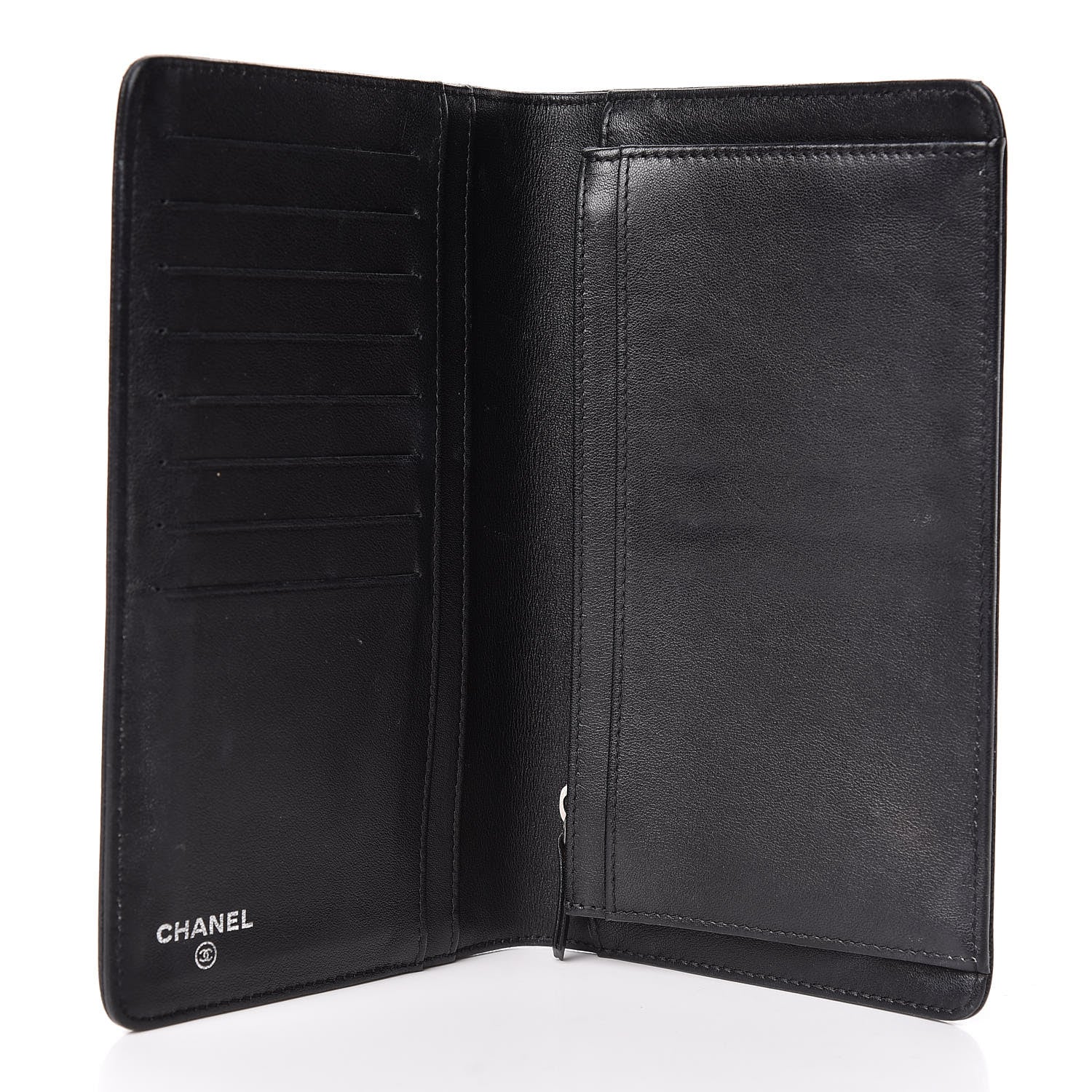 Chanel Caviar Sevruga Yen Wallet Black 5 of 8