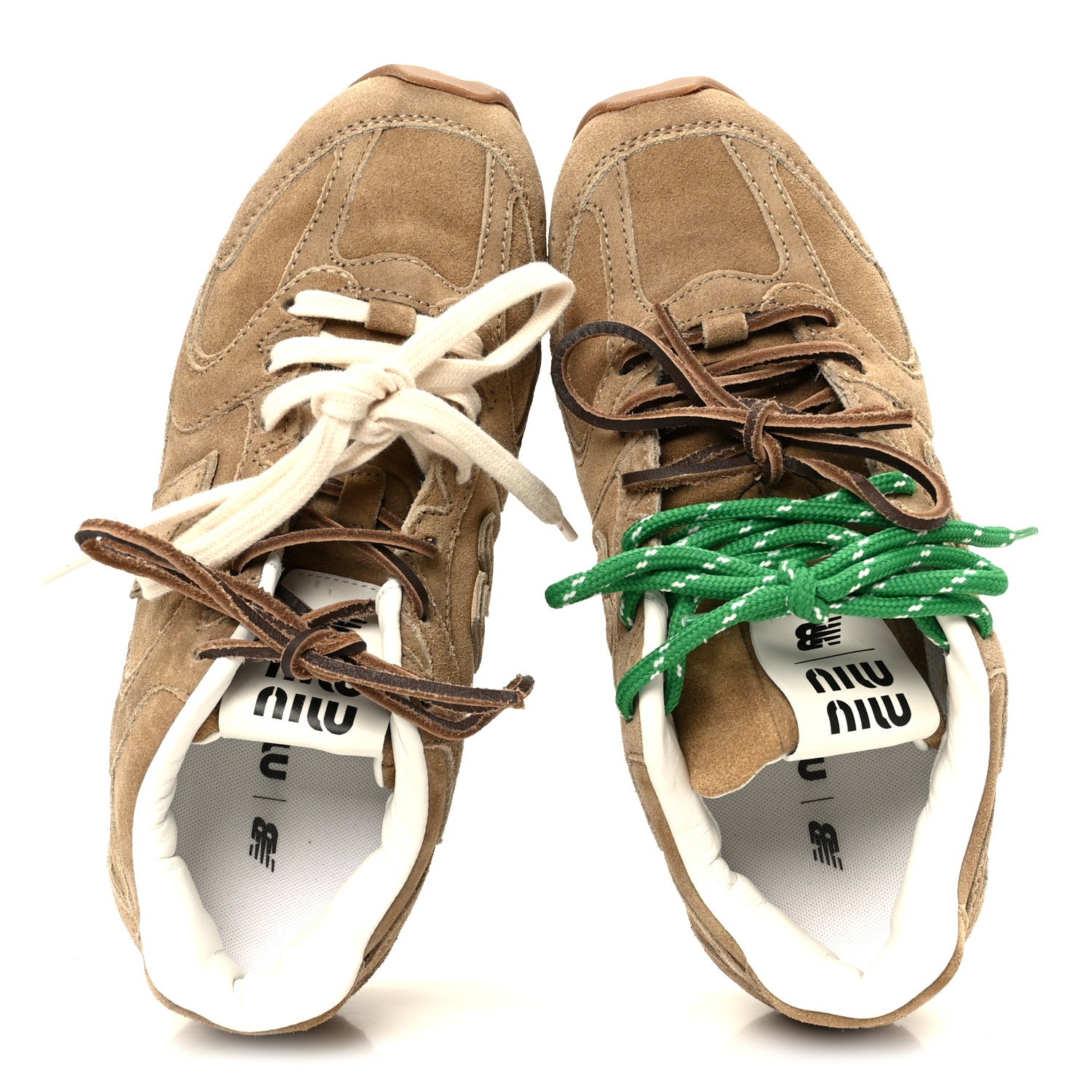 Miu Miu X NEW BALANCE Scamosciato 530 SL Sneakers 37 Ecru 1845861