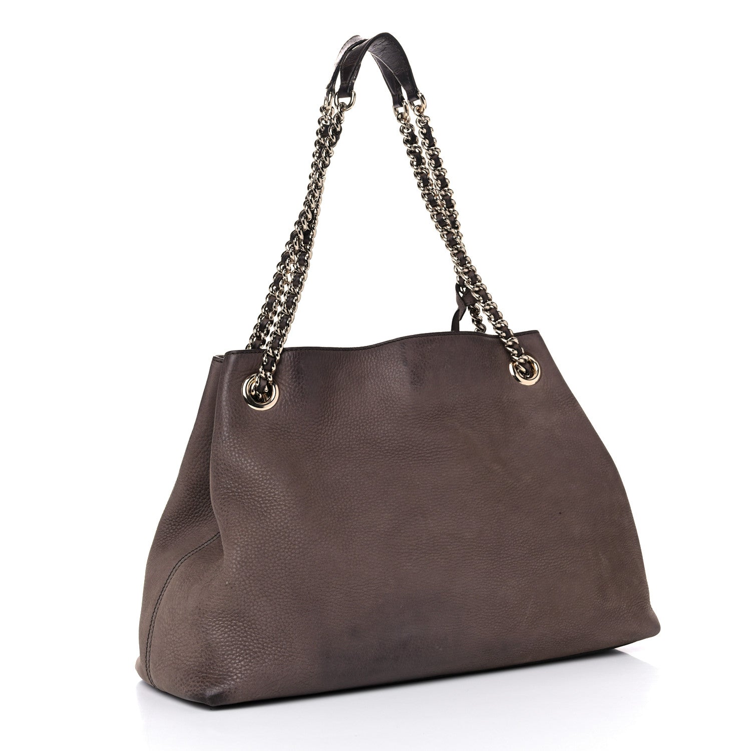 Gucci Vitello Range Medium Soho Chain Shoulder Bag Grey Field 3 of 21
