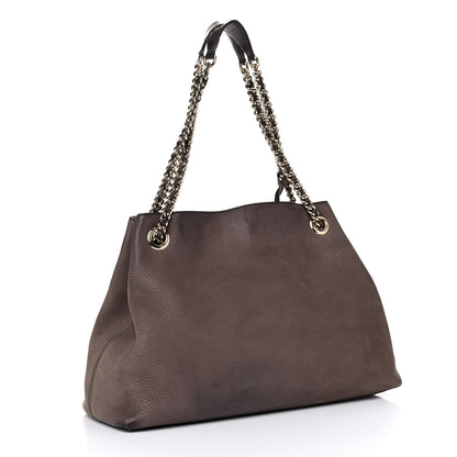 Gucci Vitello Range Medium Soho Chain Shoulder Bag Grey Field 3 of 21