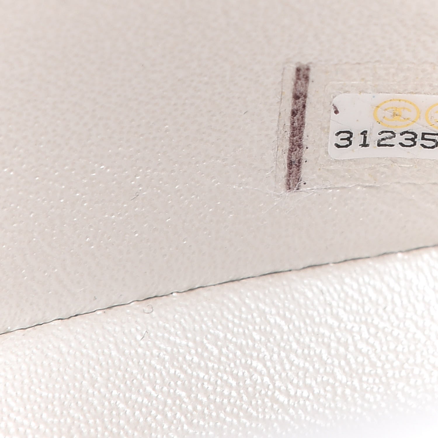 Chanel Iridescent Caviar Quilted Mini Top Handle Rectangular Flap White 9 of 10