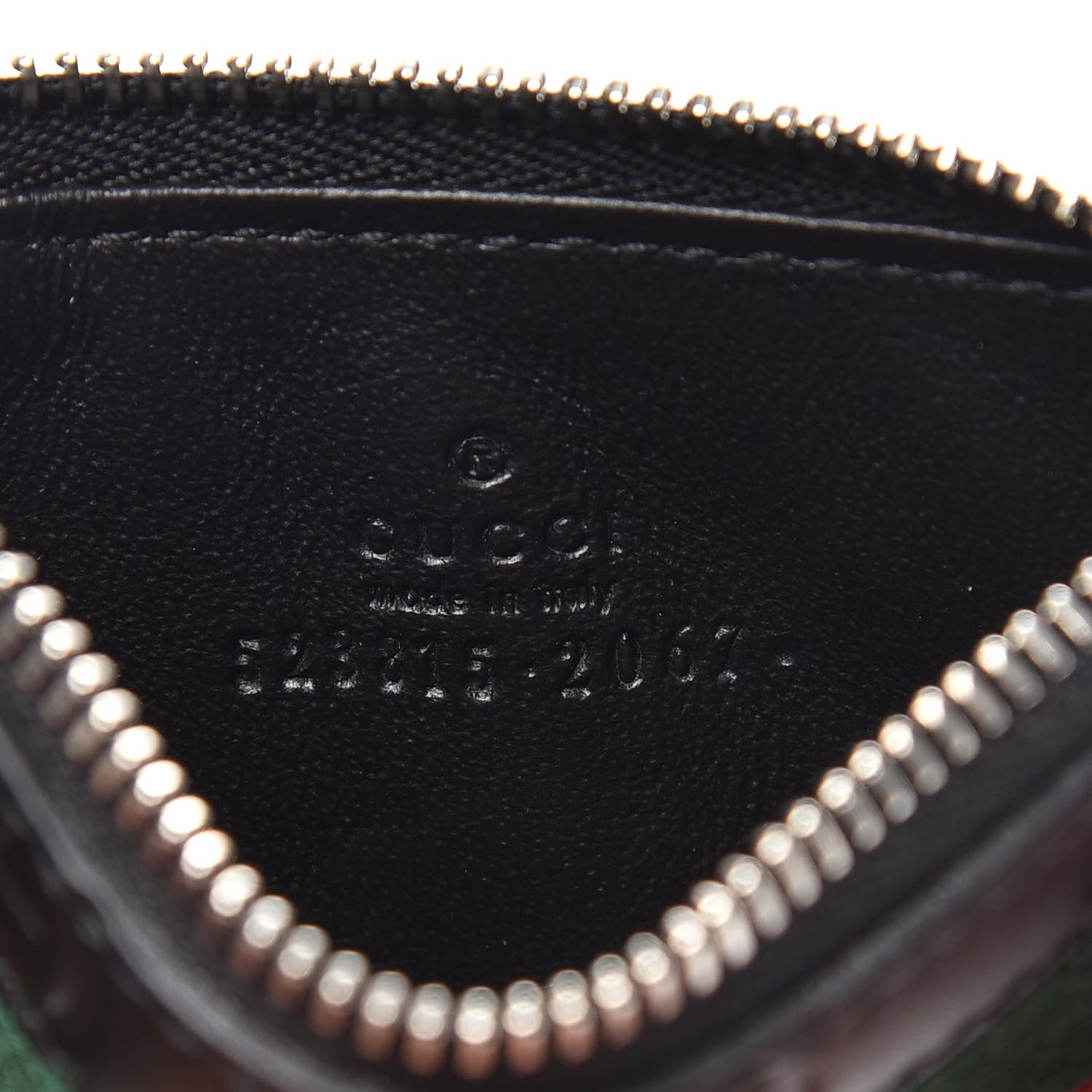 Gucci Guccissima Web Lanyard Coin Case Card Holder Black 5 of 6