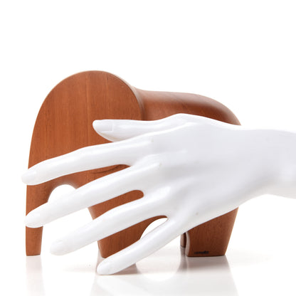Hermes Mahogany Wood Elephant Lao Paperweight Naturel 2 of 12