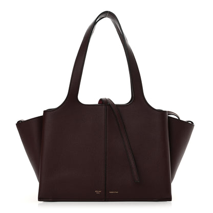 Celine Baby Grained Calfskin Small Tri-Fold Bag Burgundy 1 of 11