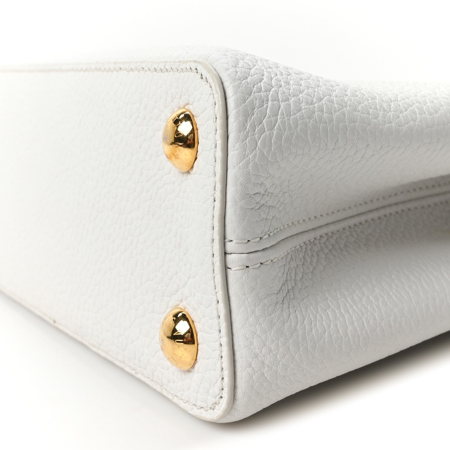 Louis Vuitton Taurillon Capucines BB Blanc Casse 9 of 10