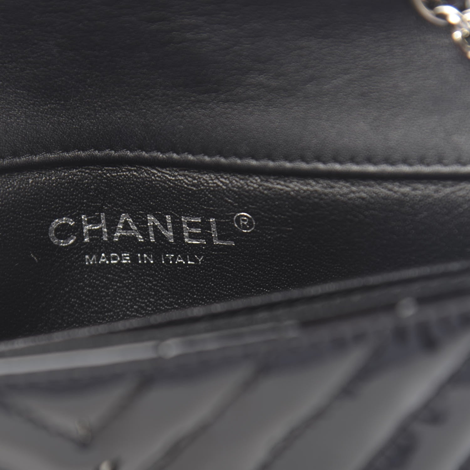 Chanel Patent Calfskin Chevron Quilted Extra Mini Flap Black 7 of 10