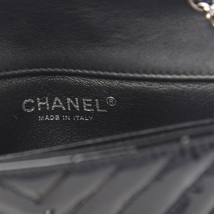 Chanel Patent Calfskin Chevron Quilted Extra Mini Flap Black 7 of 10