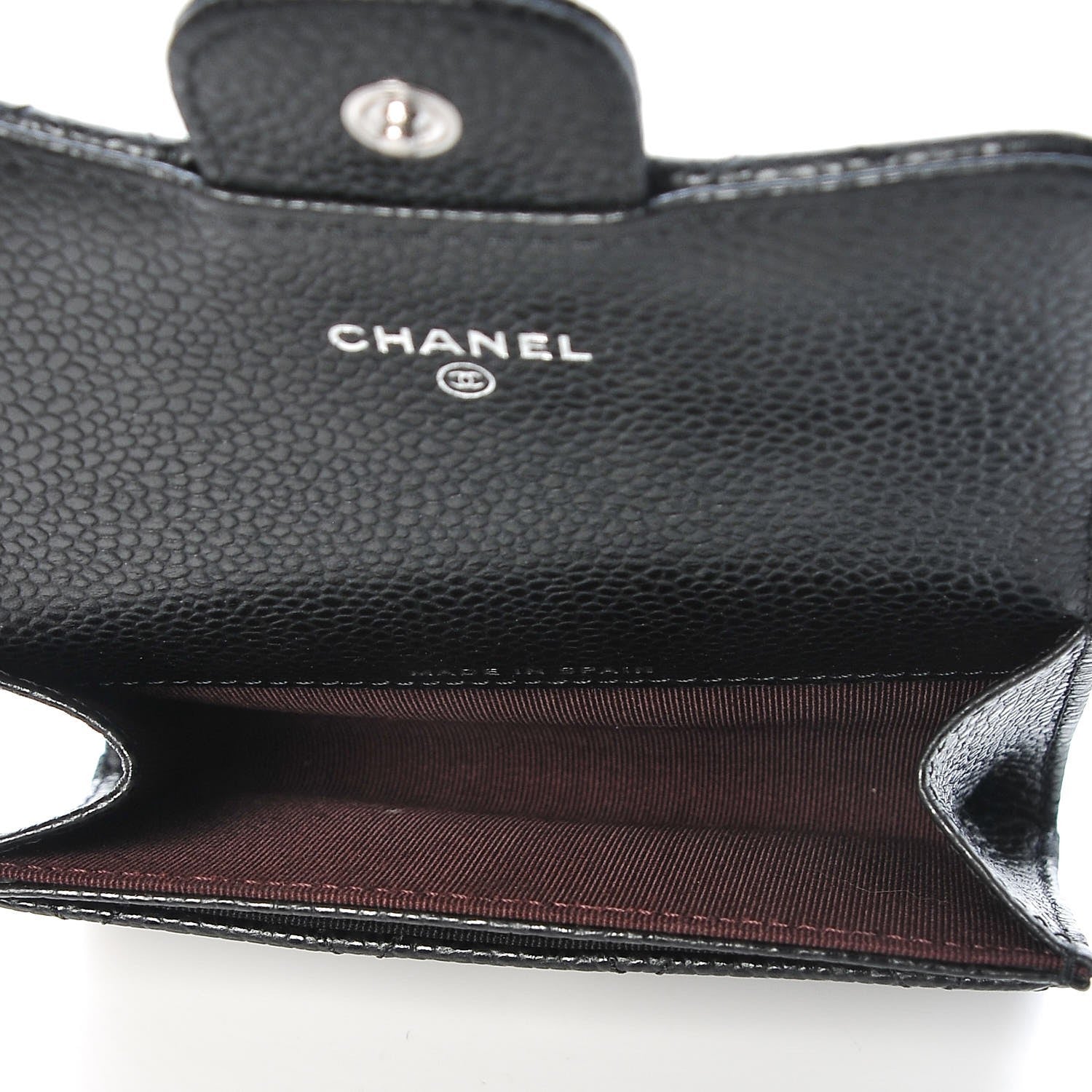 Chanel Caviar Quilted Flap Card Holder Black 5 of 8