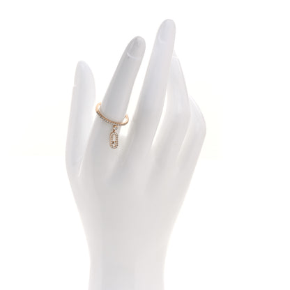 Messika 18K Rose Gold Diamond Move Uno Tassel Ring 54 6.75 2 of 5