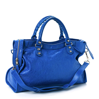 Balenciaga Agneau Giant 12 Silver Hardware City Bleu Lazuli 2 of 9
