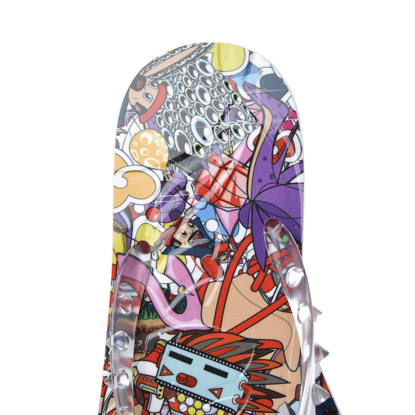 Rubber Spike Loubi Flip Flop 38 Multicolor