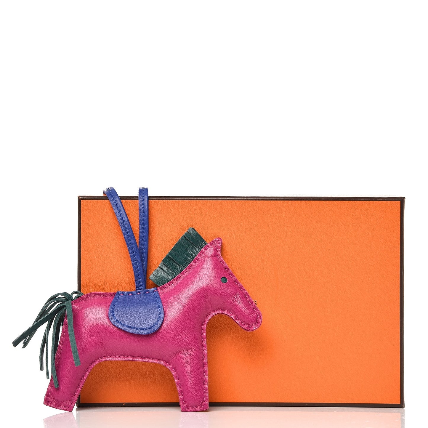 Milo Lambskin Grigri Rodeo Horse Bag Charm PM Rose Pourpre Bleu Electrique Malachite