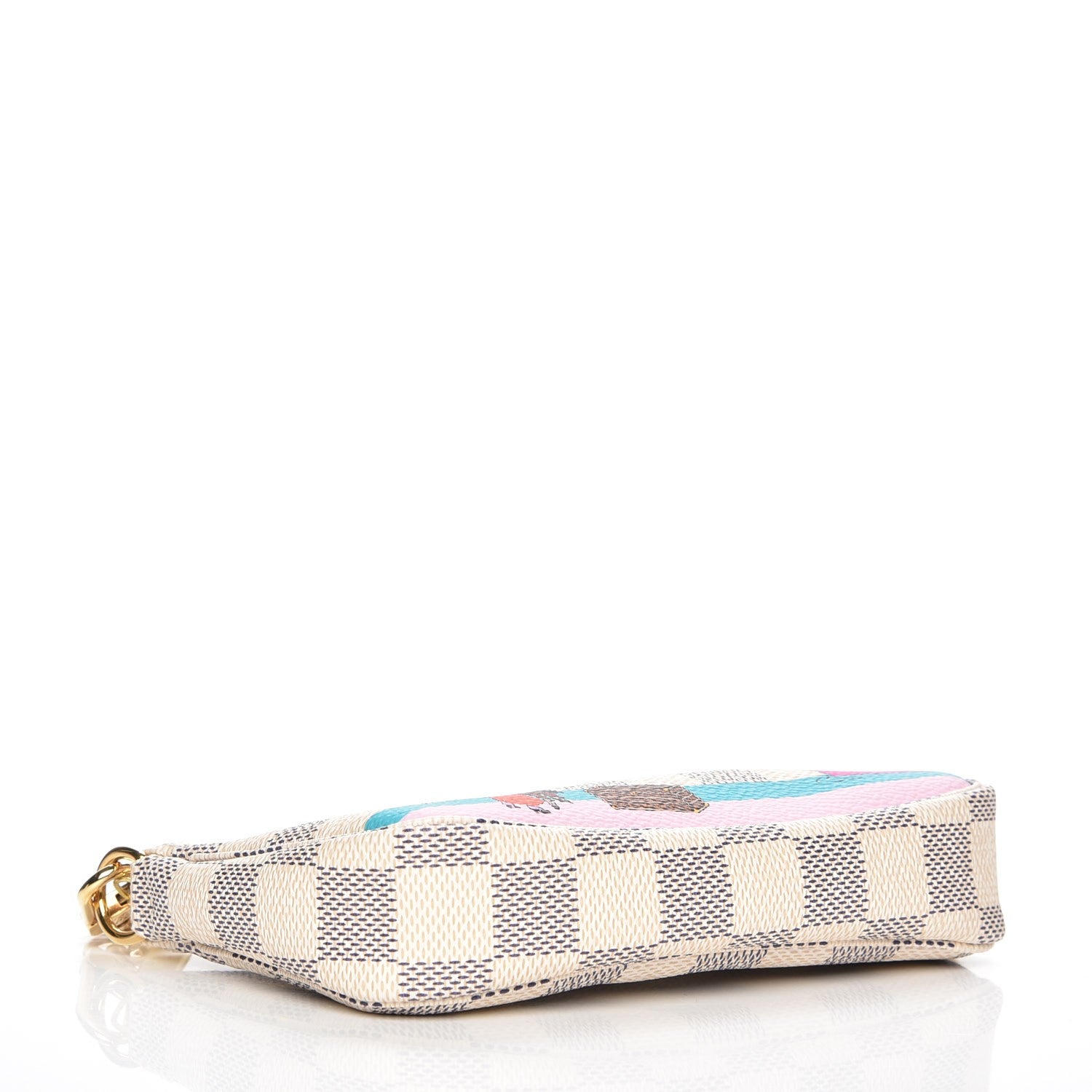 Louis Vuitton Damier Azur 2016 Christmas Animation Mini Pochette Accessories 4 of 7