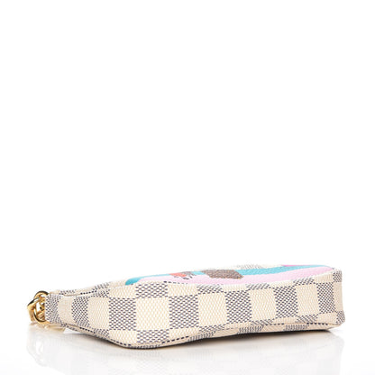 Louis Vuitton Damier Azur 2016 Christmas Animation Mini Pochette Accessories 4 of 7