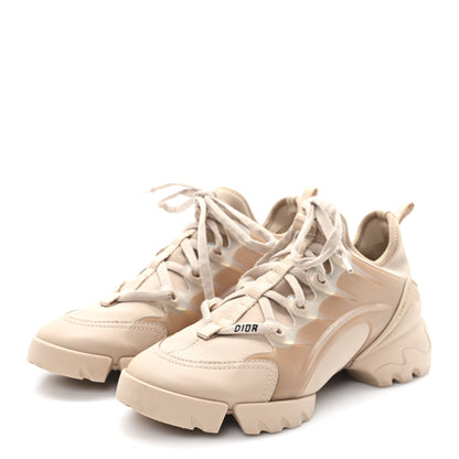 Christian Dior Neoprene Rubber Womens D-Connect Sneakers 37.5 Nude 4 of 9