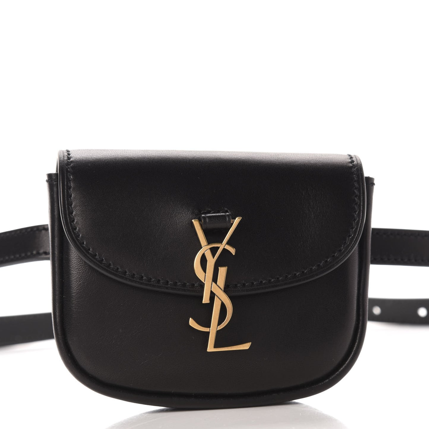 Smooth Calfskin Mini Classic Monogram Kaia Belt Black