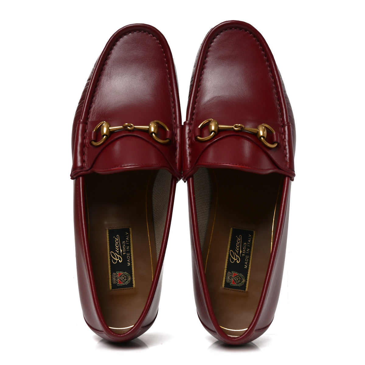 Betis Glamour Calfskin Mens 1953 Horsebit Loafers 9.5  Rosso Ancora