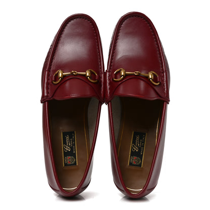 Gucci Betis Glamour Calfskin Mens 1953 Horsebit Loafers 9.5  Rosso Ancora 6 of 8