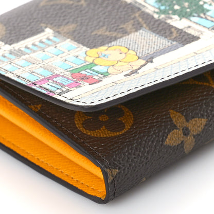 Louis Vuitton Monogram 2022 Christmas Animation Sarah Wallet Yellow 7 of 8