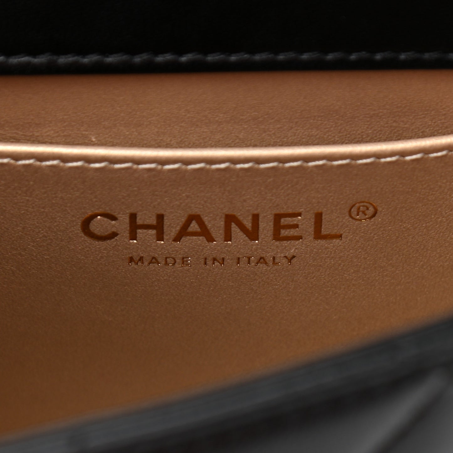 Lambskin Quilted Mini CC Crystal Logo Chain Flap Black
