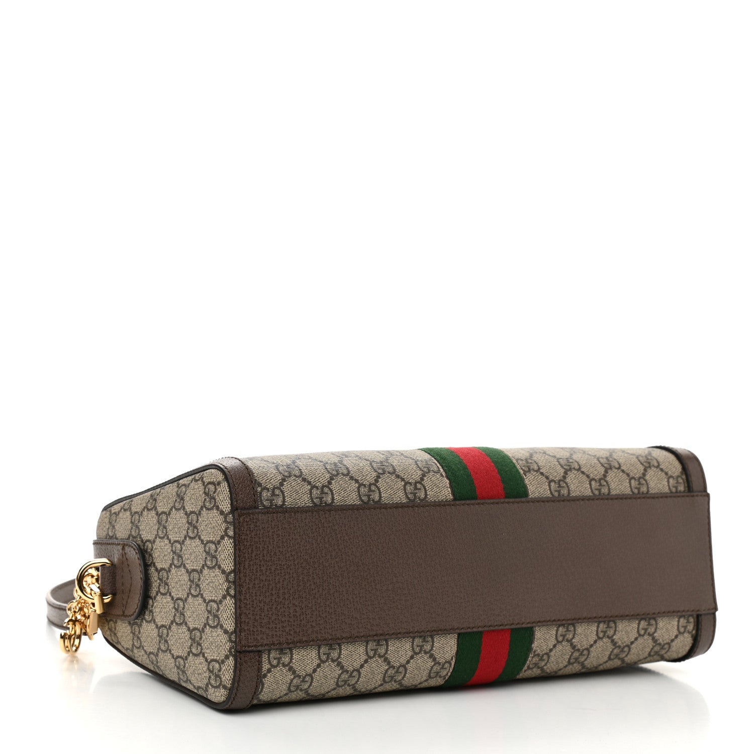 Gucci GG Supreme Monogram Web Medium Ophidia Boston Brown 4 of 10