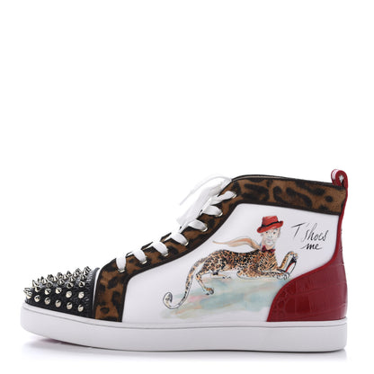 Christian Louboutin Calfskin Lou Spikes Paris Loubi Flat Sneakers 44.5 1 of 8