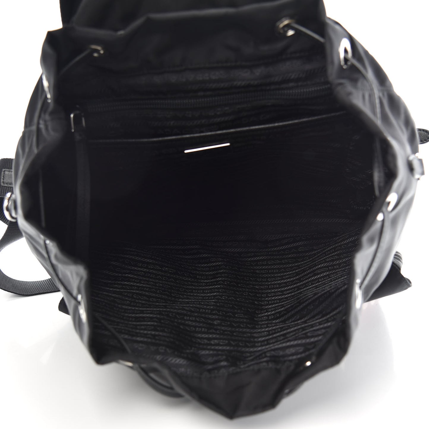 Nylon New Vela Studded Backpack Black Fuoco