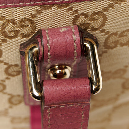 Gucci Monogram Medium Jolicoeur Tote Pink 13 of 14