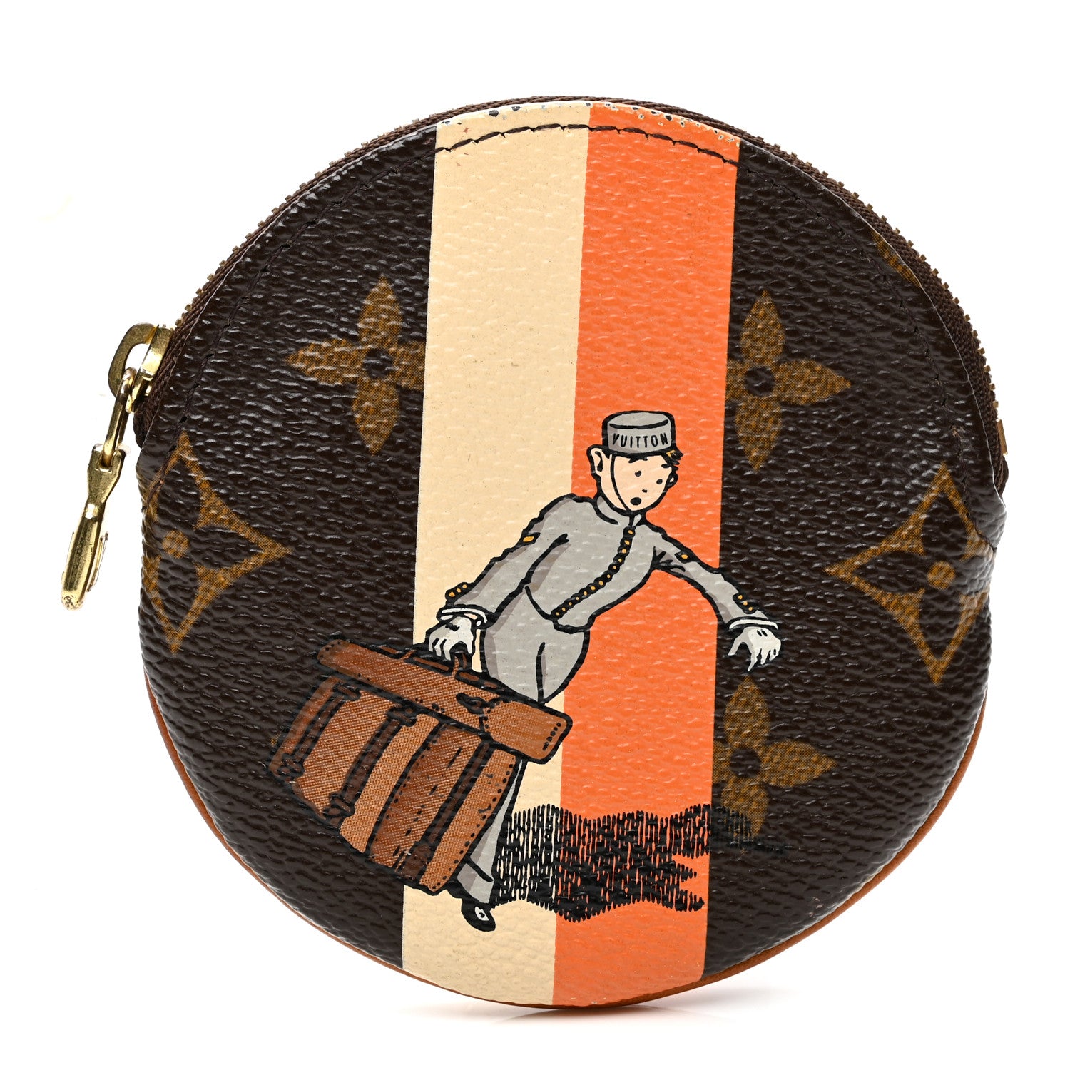 Louis Vuitton Monogram Groom Round Coin Purse 1 of 9