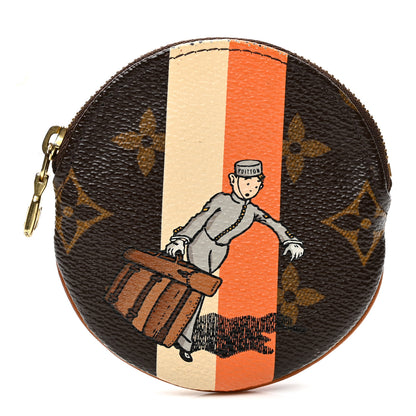 Louis Vuitton Monogram Groom Round Coin Purse 1 of 9