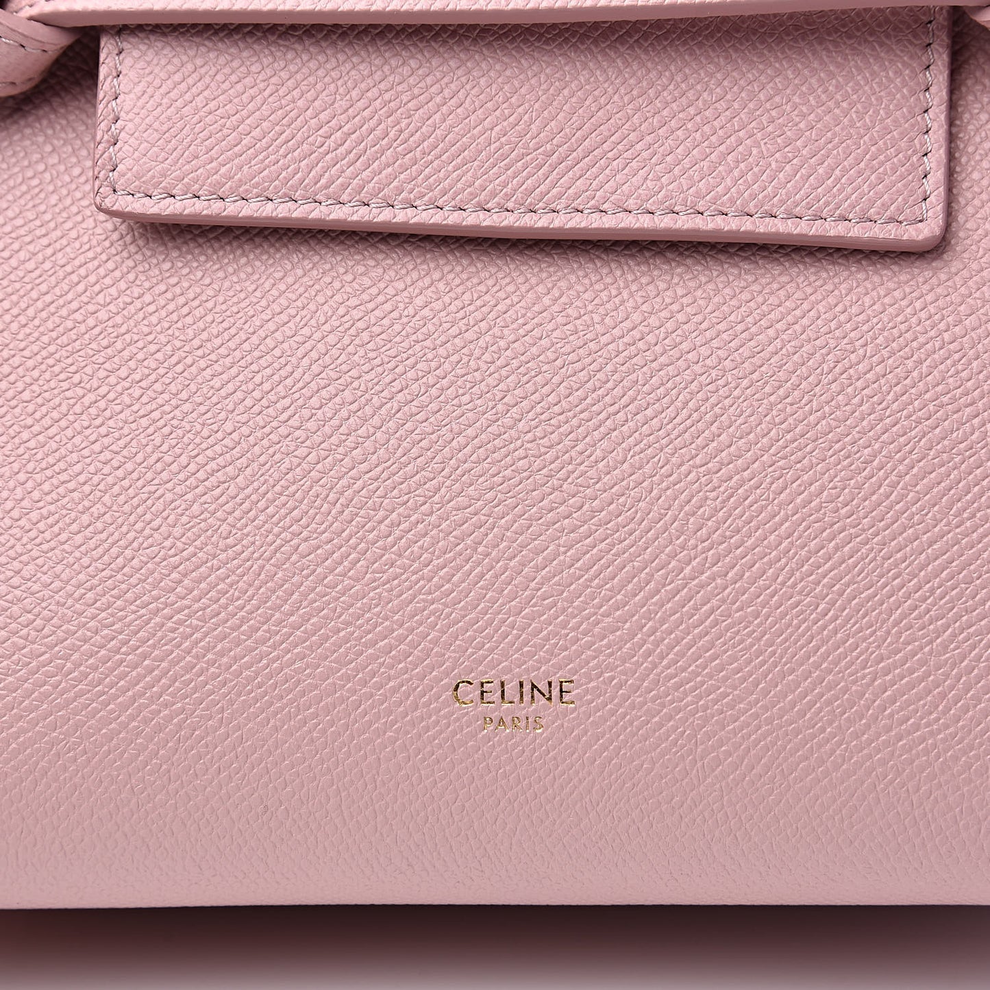 Grained Calfskin Nano Belt Bag Vintage Pink